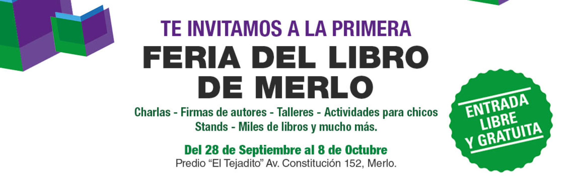 La Fundación participará de la primera Feria del Libro de Merlo (BA) thumbnail
